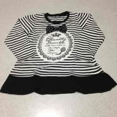 黒白ボーダーオシャレなロングTシャツのサムネイル