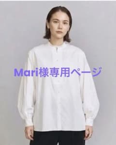 mari 様専用 BEAUTY&YOUTHホワイトフリル襟バルーンスリーブシャツのサムネイル