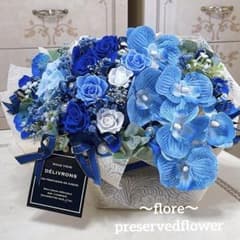 ✨ 大人気✨ミックスバラプリザ＆胡蝶蘭、アーティフィシャルフラワー