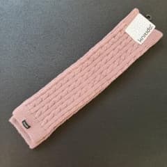 knitido ケーブル編み レッグウォーマー ピンクのサムネイル