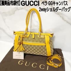 極美品/布袋付】GUCCI GGキャンバス 2wayショルダーバッグ ベラ - メルカリ