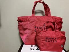 パーリーゲイツ カートバッグ ロッカーバッグ 定番モデル ピンク 2点