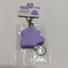 포켓 몬스터 고무 릴 키 체인 메타몬