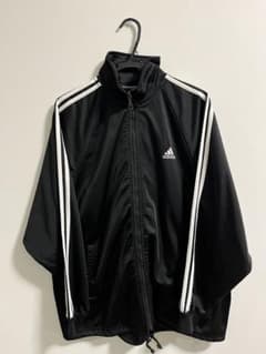 柊*様 adidas トラックジャケット / ブラック L 3本ライン ビッグサのサムネイル