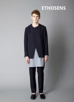 ETHOSENS エトセンス ノーカラージャケット - メルカリ
