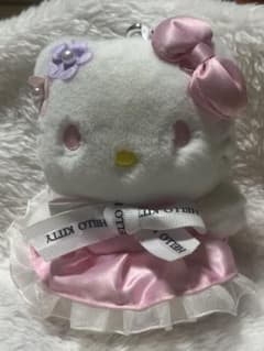 ハローキティ ぬいぐるみキーホルダー カラビナ付のサムネイル