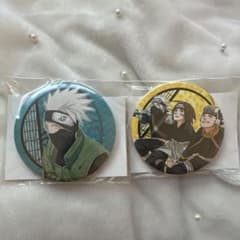 NARUTOナルト展 collection缶バッジ カカシ　カカシ＆オビト＆リン NARUTOナルト展 collection缶バッジ カカシ カカシ＆オビト＆リン