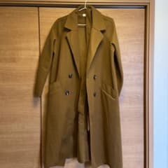 FASHION ロングコート ブラウン ダブルボタンのサムネイル