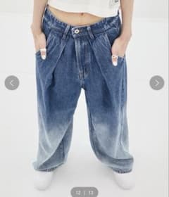 Knuth Marf shirt wrap denim pants /ブルーXS | Shop at Mercari from