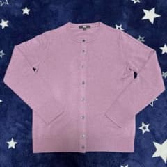 ❤️ユニクロ❤️一番人気色♪カシミヤ100%クルーネックカーディガンのサムネイル