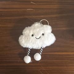 雲のぬいぐるみ キーホルダー ふわふわ 白のサムネイル
