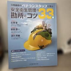 ⭐️価格交渉可　百戦錬磨のベテランスタッフに学ぶ安全衛生管理の勘所とコツ33選のサムネイル