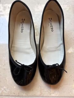 Repetto レペット 36.5 黒 エナメル バレエパンプスのサムネイル