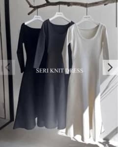 XS　seri knit dreess ワンピース　birthdaybashのサムネイル