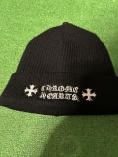 CHROME HEARTS 블랙 니트 모자