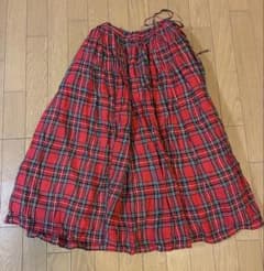 R&D.M.Co-】タータンチェック リネンスカート オールドマンズテーラー