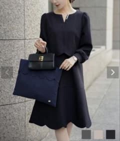 フロントファスナー スカラップ ワンピース le reve vaniller - メルカリ