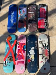 スケートボードデッキ 8インチ バラ売り可 - メルカリ