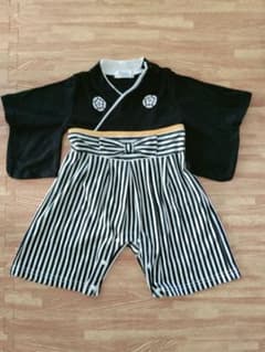 袴ロンパース 黒 70cmのサムネイル