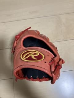 ローリングス 軟式グローブ 左投げ　赤のサムネイル