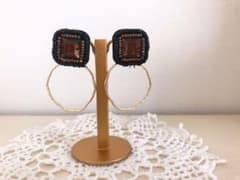 ビジューフープピアスのサムネイル