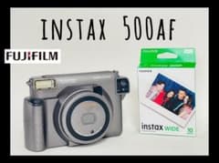 【美品】FUJIFILM フジフィルム instax 500AF 【動作確認済】 GW限定☆最終値下げ】FUJIFILM フジフイルム instax 500AF - メルカリ
