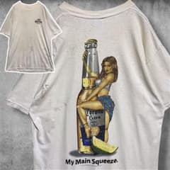 CEJU ピンナップ Tシャツ 90s コロナ ライム ガール セクシー 企業
