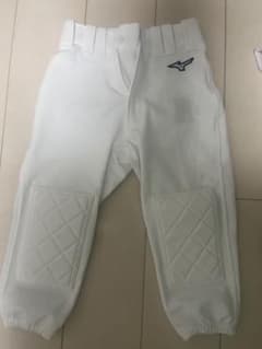 【未使用】Mizuno 野球 ユニフォーム ズボン　130 膝パッド付きのサムネイル