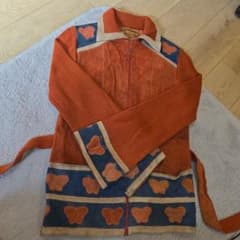 70s suede knit jacket hippieのサムネイル