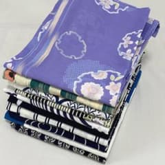 ゆりのはな　浴衣　女物　１０点　まとめ売り　着用可能～少々汚れ有り　綿　G904 ゆりのはな 浴衣 女物 10点 まとめ売り 未使用品～少々汚れ有り 綿