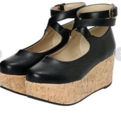 クロスストラップ厚底パンプス an another angelus fint - メルカリ