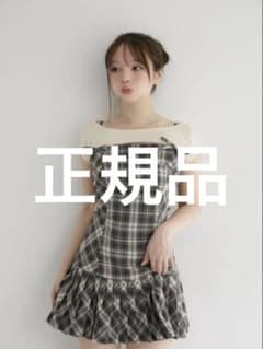 andmary karen check mini dress 正規品 - メルカリ