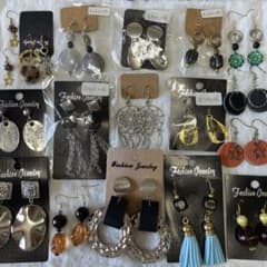 030】【在庫処分】ハンドメイド ピアス まとめ売り 訳あり17点 - メルカリ