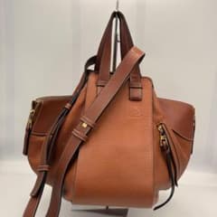 LOEWE ロエベ ハンモック コンパクト 2wayショルダー レザー ブラウン