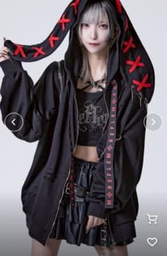 最安値・未使用に近い】REFLEM レフレム うさ耳ZIPパーカーチェーン