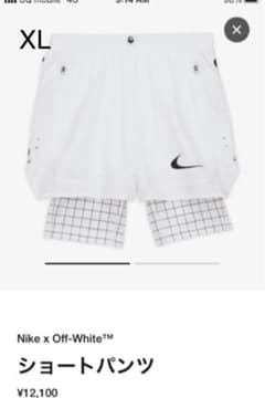 NIKE × off-white ショートパンツ　XL ホワイトのサムネイル