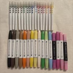 カラー筆ペン イラストマーカー 32本セット中古品‼️のサムネイル