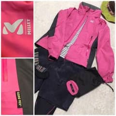 ☆未使用☆ MILLET フード付 ゴアテックス レインウェア レディース Sのサムネイル