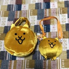 냥코 대전쟁 금고양이 봉제인형 토트 파우치 가방 세트 2개