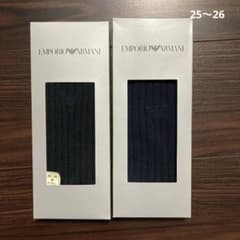 新品　箱入り アルマーニ 靴下25〜26 2足セットのサムネイル