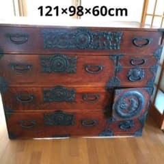 70年以上前！ 岩谷堂箪笥 4段10杯 121×98×60 昭和レトロ 骨董品 - メルカリ