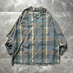 90s ヴィンテージ チェック柄シャツ 長袖 シティーボーイ アメカジ
