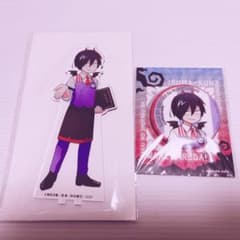 魔主役 我々だ アニカフェ アクスタ 缶バッジ 鬱先生 - メルカリ