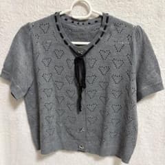 半袖ニット グレーのサムネイル