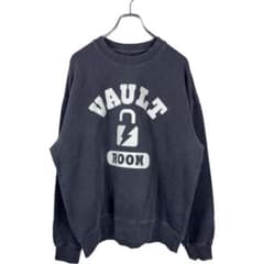 ●VAULT ROOM ボルトルーム　ダークグレー　スウェットトレーナー　M ○VAULT ROOM ボルトルーム ダークグレー スウェットトレーナー M