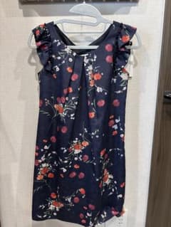 WILLSELECTION ネイビー花柄ノースリーブワンピースのサムネイル