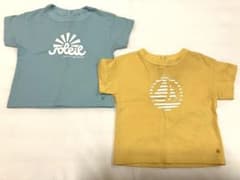 【双子】PETIT BATEAU プチバトー半袖Tシャツ 74cmのサムネイル