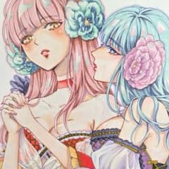 オリジナル 手描き アナログイラスト 一点物 色紙 4 - メルカリ