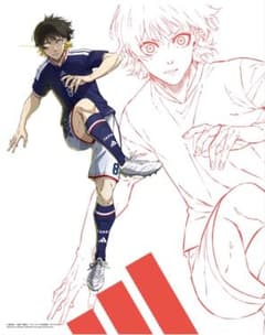 に*様 非売品 adidas 日本代表 ユニフォーム ブルーロック ポスター 