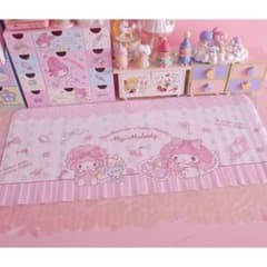 My Melody & Piano Desk Mat Mouse Pad, Large Size, Pink